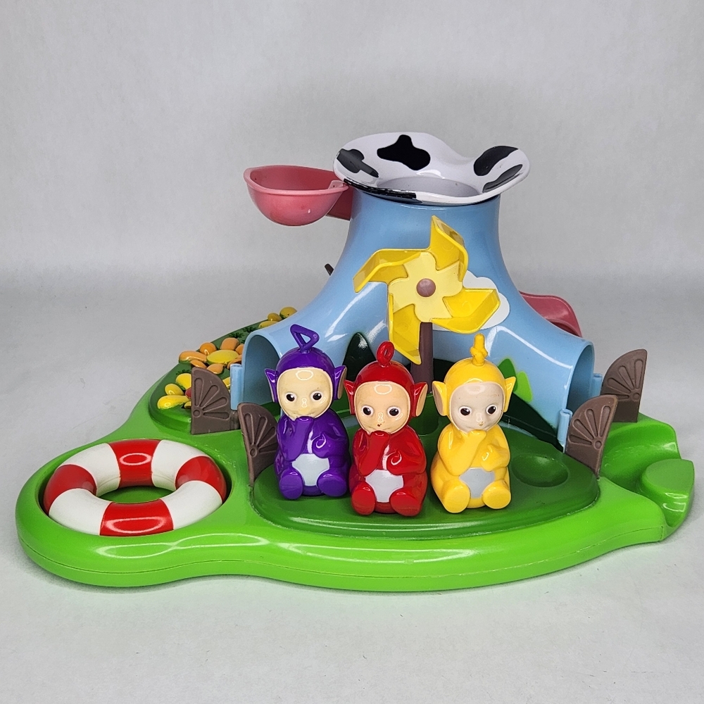Vintage 2002 TOMY Teletubbies Floating Bath Island Playset Figures
